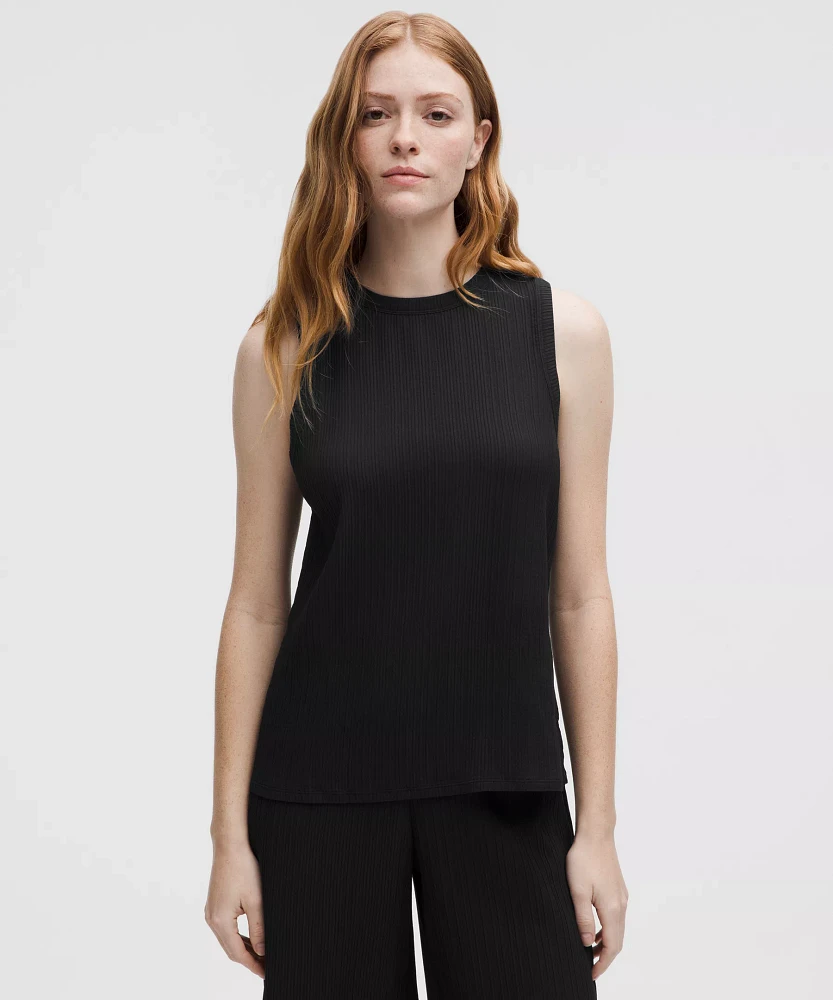 Pleated Stretch Tank Top | Women's Sleeveless & Tops