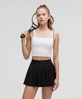 Square-Neck Cropped Tennis Tank Top* Medium Support, B/C Cup | Women's Sleeveless & Tops