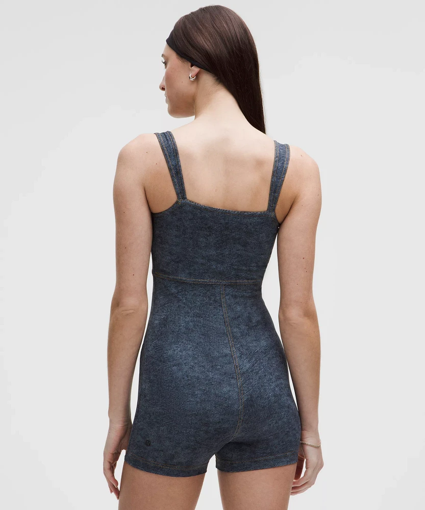 Everlux Denim-Print Onesie 3" *Set of the Month: Denim Dreams | Women's One Pieces