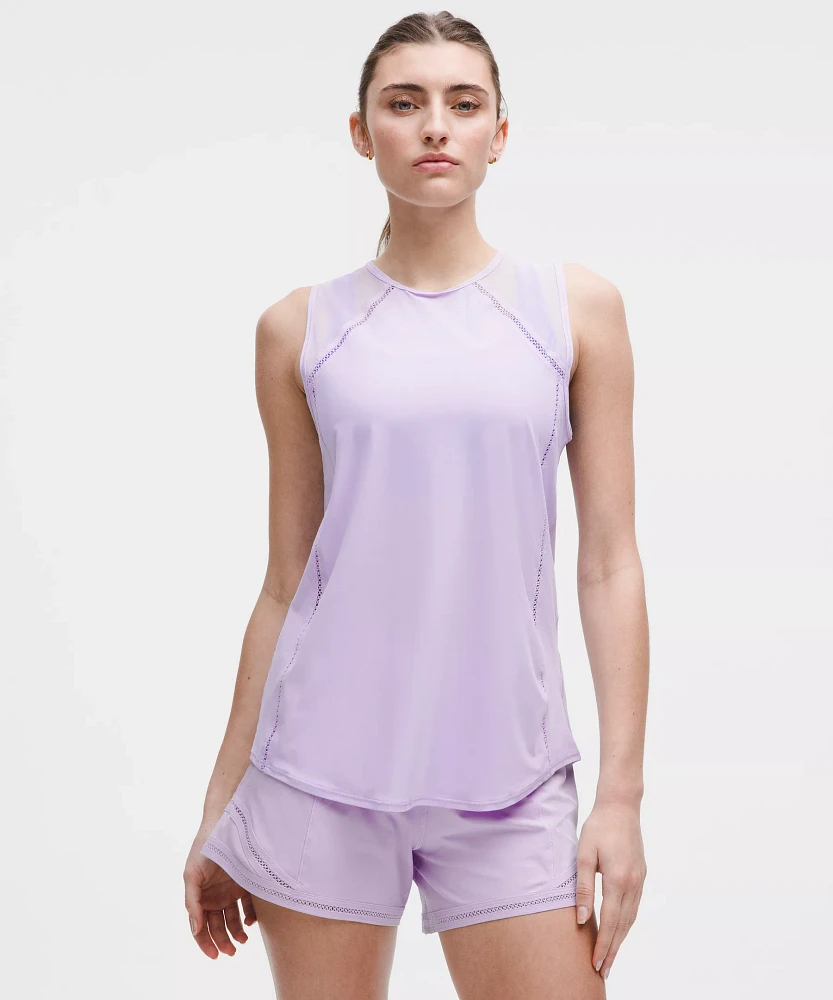 Sculpt Tank Top *Lace Trim | Women's Sleeveless & Tops