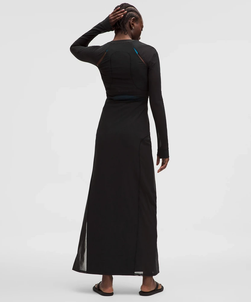 Mesh Cutout Long-Sleeve Dress *SLNSH Collection | Women's Dresses