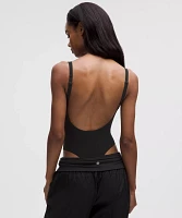 Wundermost Ultra-Soft Nulu Mesh Scoop-Back Sleeveless Thong Bodysuit | Women's Bodysuits
