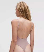 Wundermost Ultra-Soft Nulu Mesh Scoop-Back Sleeveless Thong Bodysuit | Women's Bodysuits