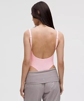 Wundermost Ultra-Soft Nulu Mesh Scoop-Back Sleeveless Thong Bodysuit | Women's Bodysuits