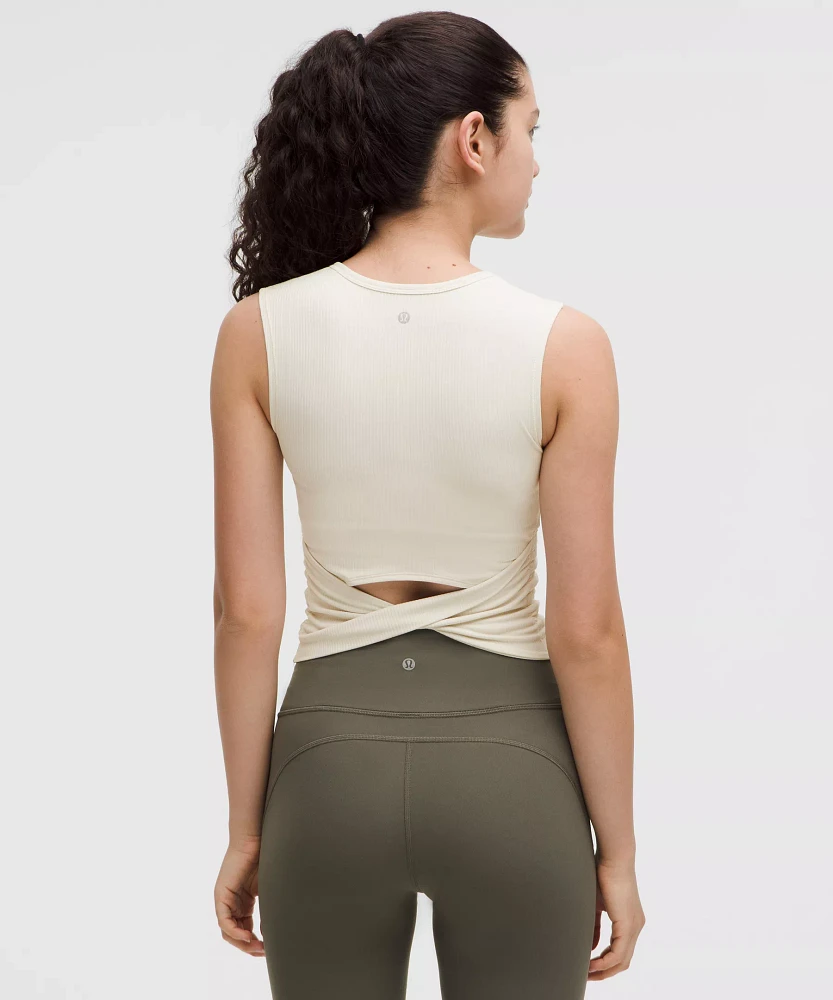 All It Takes Back-Twist Ribbed Tank Top | Women's Sleeveless & Tops