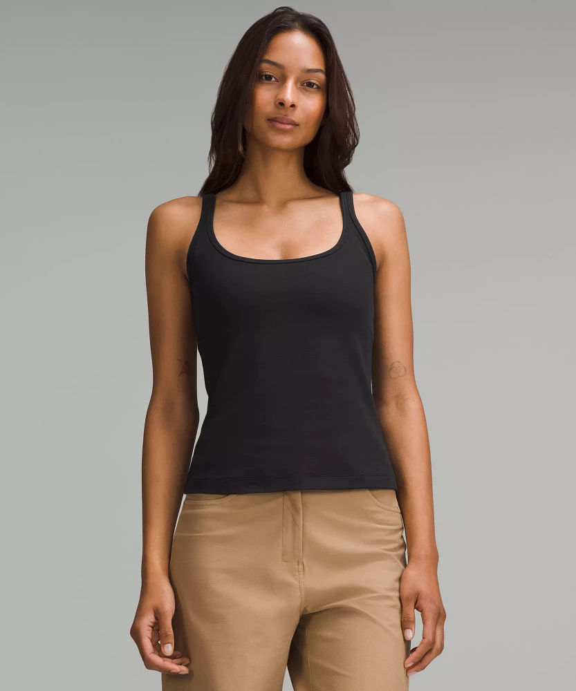 Slim-Fit Stretch Cotton Tank Top | Women's Sleeveless & Tops