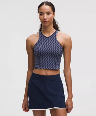 Cropped V-Neck Tennis Tank Top *Medium Support, B/C Cup | Women's Sleeveless & Tops