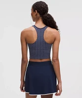 Cropped V-Neck Tennis Tank Top *Medium Support, B/C Cup | Women's Sleeveless & Tops