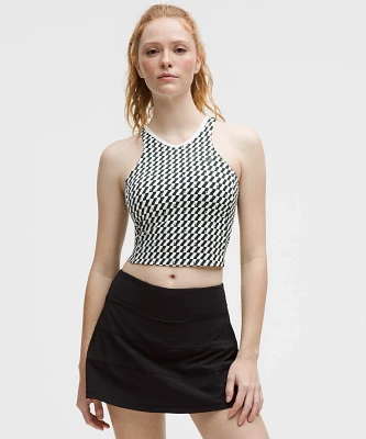 Cropped V-Neck Tennis Tank Top *Medium Support, B/C Cup | Women's Sleeveless & Tops