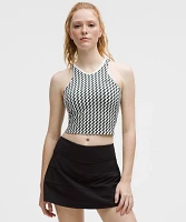 Cropped V-Neck Tennis Tank Top *Medium Support, B/C Cup | Women's Sleeveless & Tops