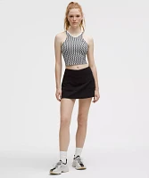 Cropped V-Neck Tennis Tank Top *Medium Support, B/C Cup | Women's Sleeveless & Tops