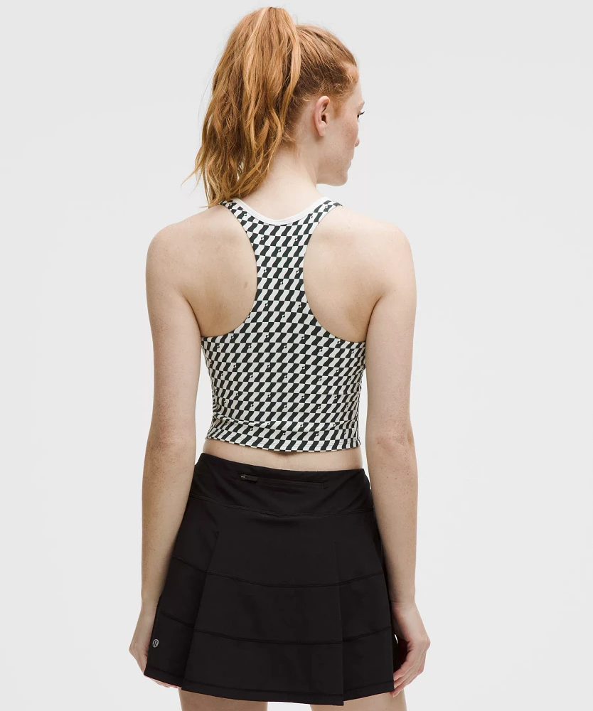 Cropped V-Neck Tennis Tank Top *Medium Support, B/C Cup | Women's Sleeveless & Tops
