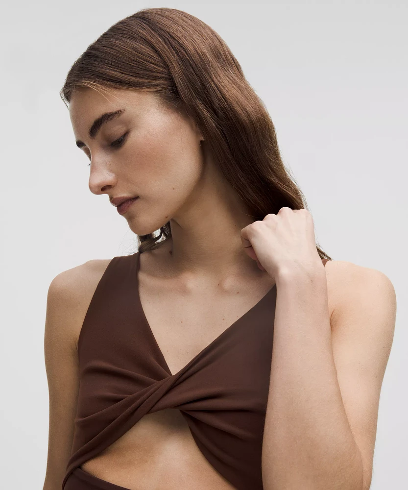 Nulu Twist-Front Midi Dress | Women's Dresses