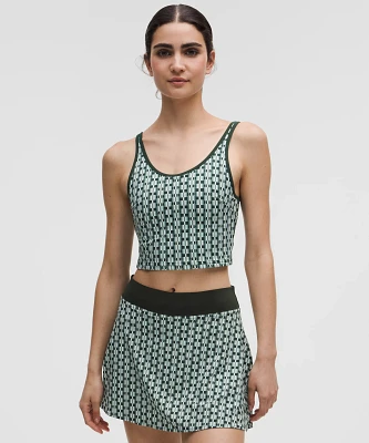 Scoop-Neck Cutout Tennis Tank Top *Medium Support, B/C Cup | Women's Sleeveless & Tops