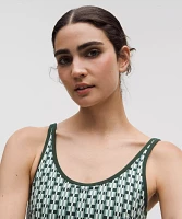 Scoop-Neck Cutout Tennis Tank Top *Medium Support, B/C Cup | Women's Sleeveless & Tops