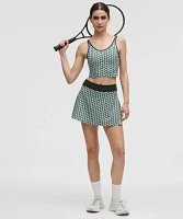 Scoop-Neck Cutout Tennis Tank Top *Medium Support, B/C Cup | Women's Sleeveless & Tops