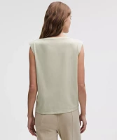 Cotton-Blend Twist-Front Tank Top | Women's Sleeveless & Tops
