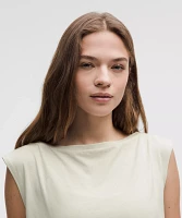 Cotton-Blend Twist-Front Tank Top | Women's Sleeveless & Tops