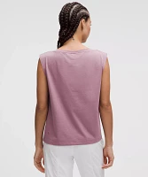 Cotton-Blend Twist-Front Tank Top | Women's Sleeveless & Tops