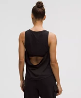 Cotton-Blend Open-Back Tank Top | Women's Sleeveless & Tops