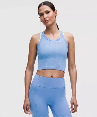 Swiftly Pointelle Cropped Racerback Tank Top | Women's Sleeveless & Tops