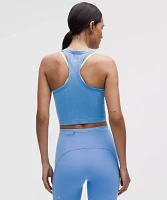 Swiftly Pointelle Cropped Racerback Tank Top | Women's Sleeveless & Tops
