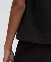 Cotton Jersey Stitch-Detail Tank Top | Women's Sleeveless & Tops