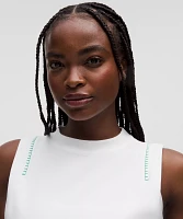 Cotton Jersey Stitch-Detail Tank Top | Women's Sleeveless & Tops