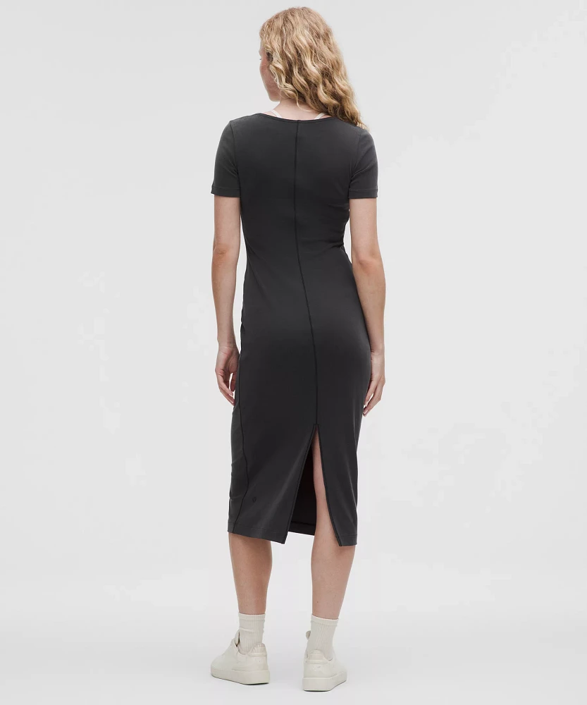 Drapey Softstreme Scoop-Neck Midi Dress | Women's Dresses