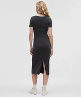 Drapey Softstreme Scoop-Neck Midi Dress | Women's Dresses
