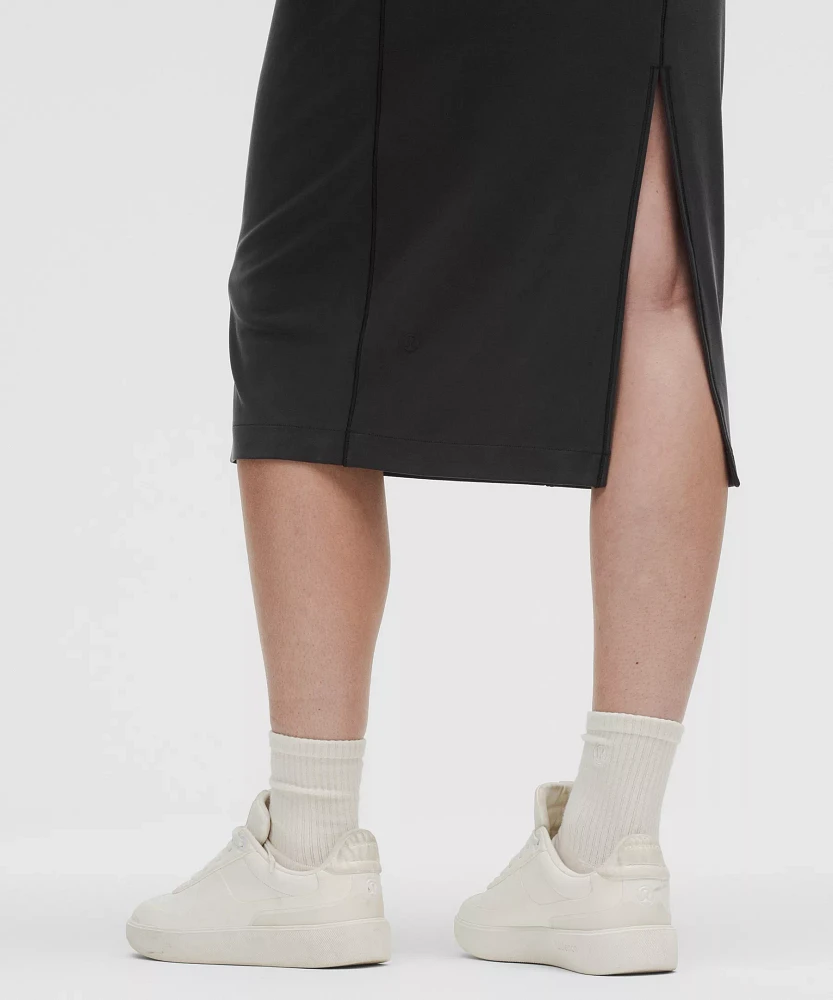 Drapey Softstreme Scoop-Neck Midi Dress | Women's Dresses