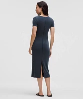Drapey Softstreme Scoop-Neck Midi Dress | Women's Dresses