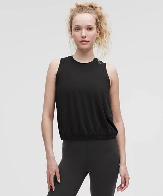 Jersey Training Elastic-Hem Tank Top | Women's Sleeveless & Tops