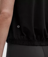 Jersey Training Elastic-Hem Tank Top | Women's Sleeveless & Tops