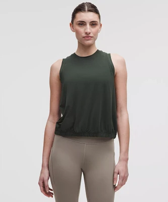 Jersey Training Elastic-Hem Tank Top | Women's Sleeveless & Tops