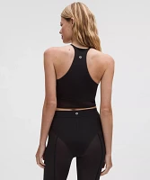 Nulu High-Neck Mesh-Hem Tank Top *Light Support, B/C Cup | Women's Sleeveless & Tops