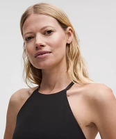 Nulu High-Neck Mesh-Hem Tank Top *Light Support, B/C Cup | Women's Sleeveless & Tops