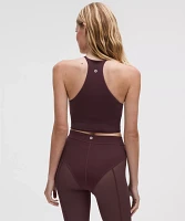 Nulu High-Neck Mesh-Hem Tank Top *Light Support, B/C Cup | Women's Sleeveless & Tops