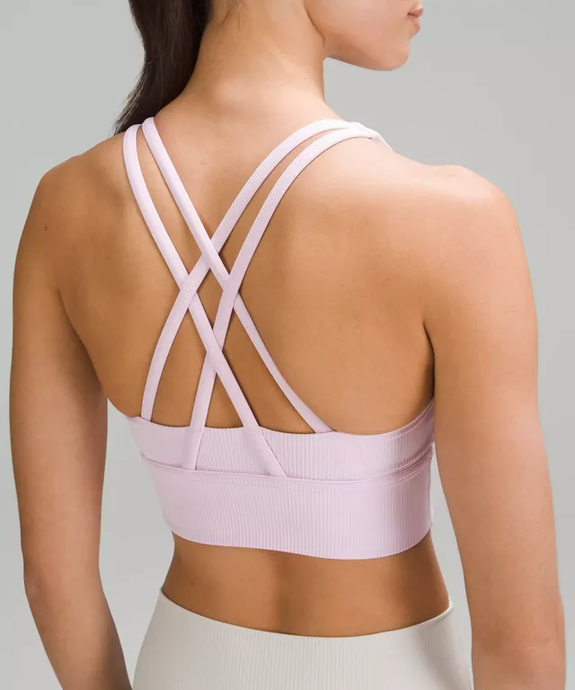 Lululemon Energy Ribbed Longline Bra Medium Support, B–D Cups