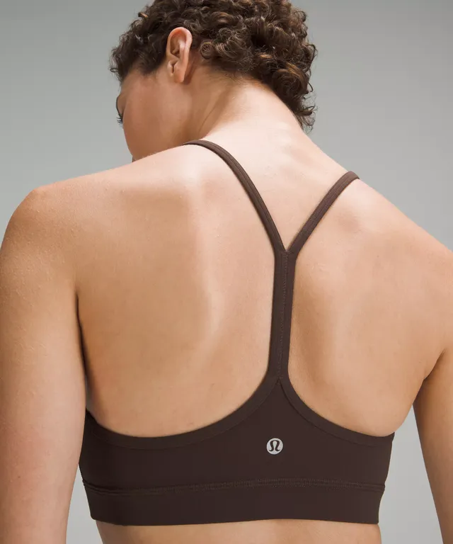 Lululemon athletica Flow Y Bra Nulu Shine *Light Support, A–C Cups, Women's Bras