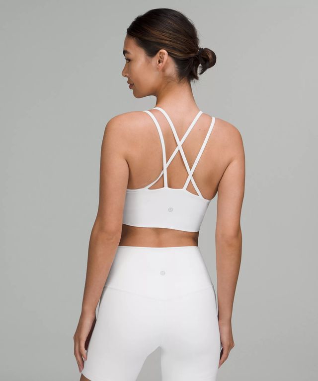 Buy From Lululemon Sports Bras South Africa Online Store - White Womens Ebb  to Street Bra Light Support, C/D Cup