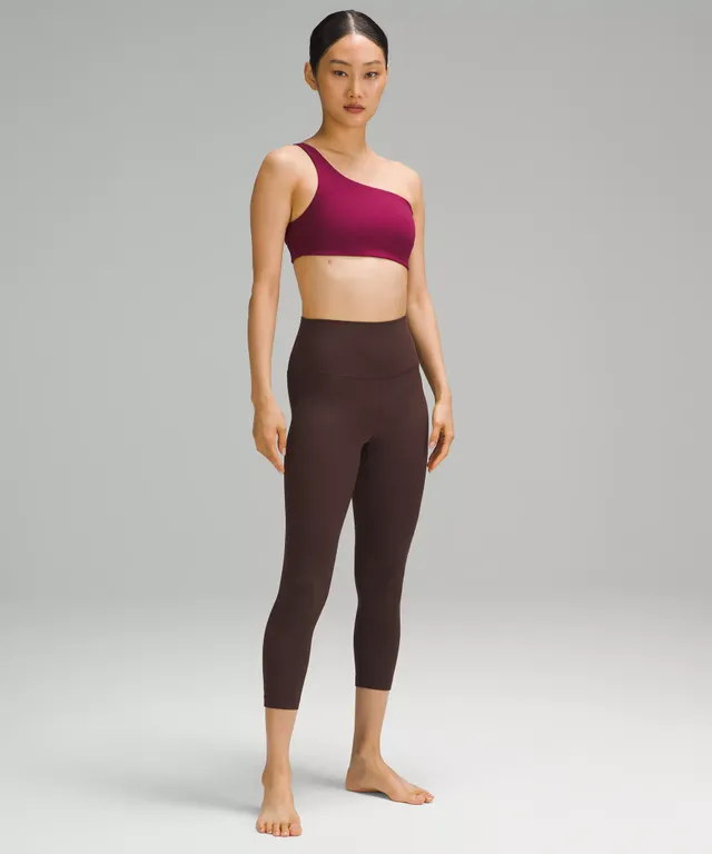 Lululemon Nulu Asymmetrical Yoga Tank Top In Copper Brown/bold