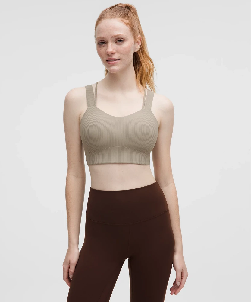 Like a Cloud Ribbed Longline Bra *Light Support, D/DD Cup | Women's Bras