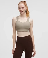 Like a Cloud Ribbed Longline Bra *Light Support, D/DD Cup | Women's Bras