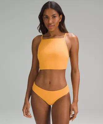 Ribbed High-Neck Longline Swim Top *B/C Cup | Women's Swimsuits