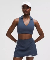 Collared Tennis Longline Bra *Medium Support, B/C Cup | Women's Bras