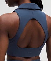 Collared Tennis Longline Bra *Medium Support, B/C Cup | Women's Bras