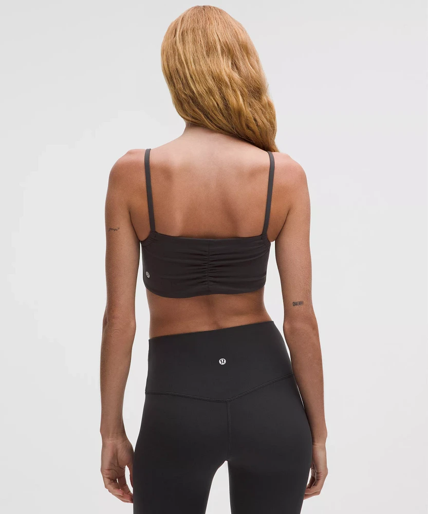 Nulu Ruched Spaghetti-Strap Bra *Light Support, A–C Cups | Women's Bras