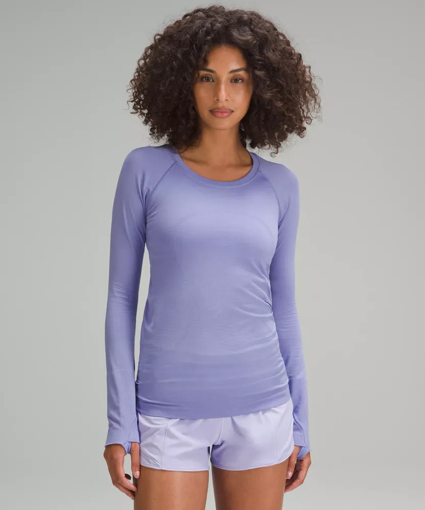 Lululemon Run Swiftly Tech Long-Sleeve Shirt 2.0 - White - Size 18