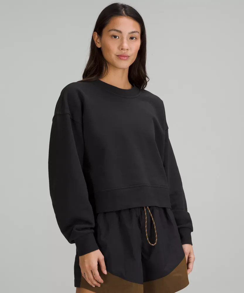 Perfectly Oversized Cropped Crew *French Terry | Women's Hoodies & Sweatshirts